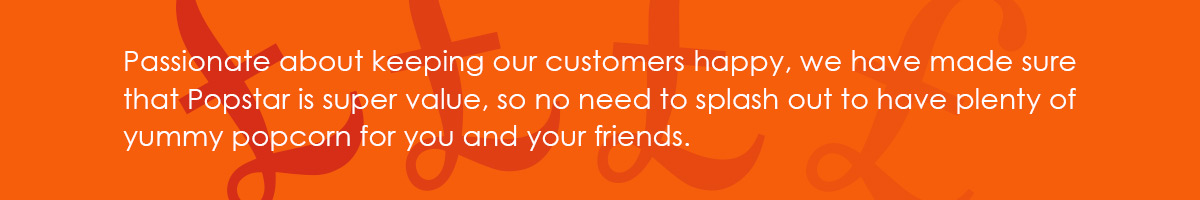 popstar popcorn dedicated to saving money