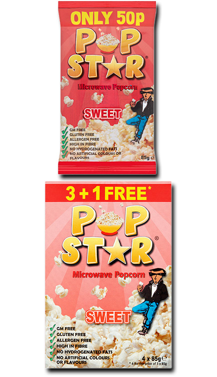 sweet microwave popcorn