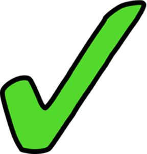 green tick